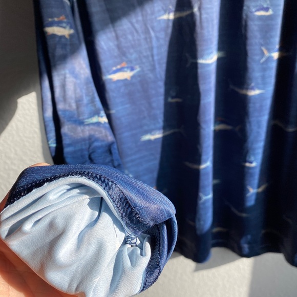 Fishing Life Sunproof Long Sleeve Dark Blue Large - New - Picture 4 of 8